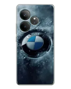 Чехол для Realme GT Neo 7 с картинкой «Логотип BMW — лед» Чехол для Realme GT Neo 7 с картинкой «Логотип BMW — лед»