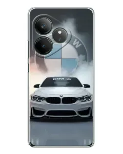 Чехол для Realme GT Neo 7 с картинкой «BMW в белом дыму» Чехол для Realme GT Neo 7 с картинкой «BMW в белом дыму»