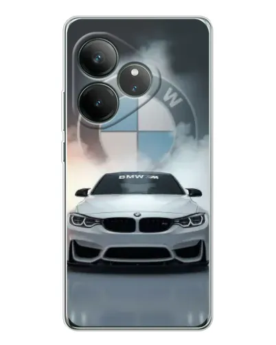 Чехол для Realme GT Neo 7 с картинкой «BMW в белом дыму» Чехол для Realme GT Neo 7 с картинкой «BMW в белом дыму»