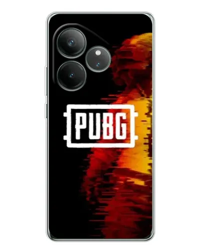 Чехол для Realme GT Neo 7 с картинкой «Яркий логотип PUBG»