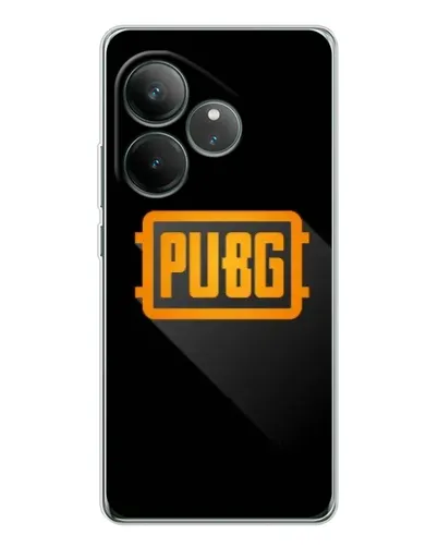 Чехол для Realme GT Neo 7 с картинкой «PUBG — рамка лого»
