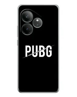 Чехол для Realme GT Neo 7 с картинкой «PUBG — белый логотип»
