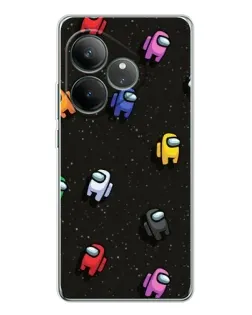 Чехол для Realme GT Neo 7 с картинкой «Космический паттерн Among Us» Чехол для Realme GT Neo 7 с картинкой «Космический паттерн Among Us»