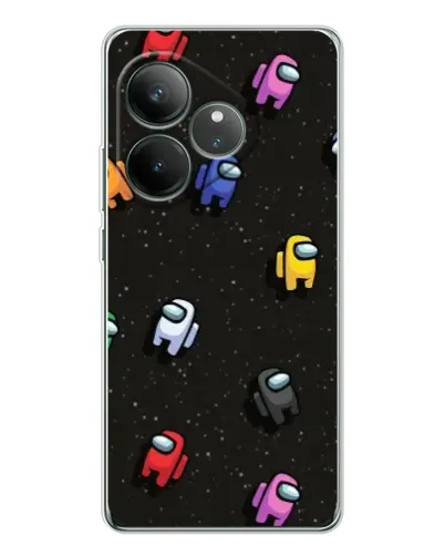 Чехол для Realme GT Neo 7 с картинкой «Космический паттерн Among Us» Чехол для Realme GT Neo 7 с картинкой «Космический паттерн Among Us»