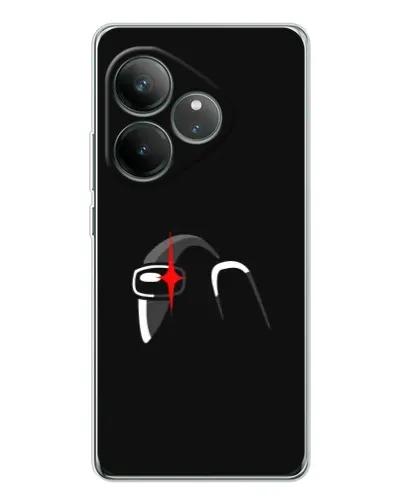 Чехол для Realme GT Neo 7 с картинкой «Among Us шлем» Чехол для Realme GT Neo 7 с картинкой «Among Us шлем»