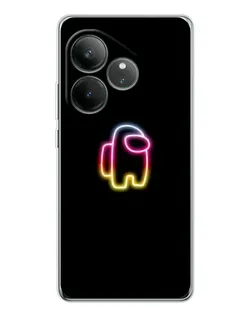 Чехол для Realme GT Neo 7 с картинкой «Among Us градиент»