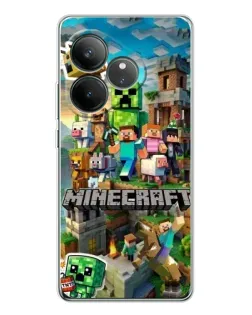 Чехол для Realme GT Neo 7 с картинкой «Замок Minecraft» Чехол для Realme GT Neo 7 с картинкой «Замок Minecraft»