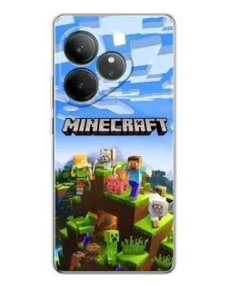 Чехол для Realme GT Neo 7 с картинкой «Minecraft классический мир» Чехол для Realme GT Neo 7 с картинкой «Minecraft классический мир»