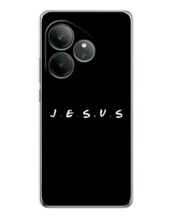 Чехол для Realme GT Neo 7 с картинкой «Точки веры J.E.S.U.S.»