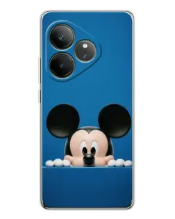 Чехол для Realme GT Neo 7 с картинкой «Микки выглядывает»
