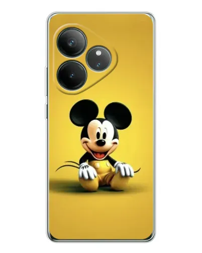 Чехол для Realme GT Neo 7 с картинкой «Микки на желтом» Чехол для Realme GT Neo 7 с картинкой «Микки на желтом»