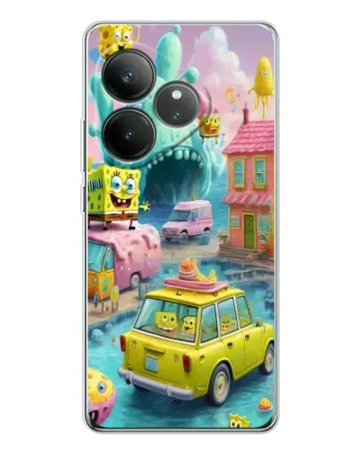Чехол для Realme GT Neo 7 с картинкой «Монстр-трак приключения»