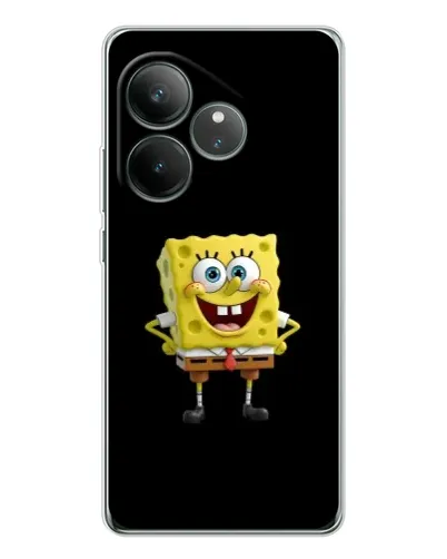 Чехол для Realme GT Neo 7 с картинкой «Классический Губка Боб»
