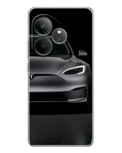 Чехол для Realme GT Neo 7 с картинкой «Tesla Model S Look»
