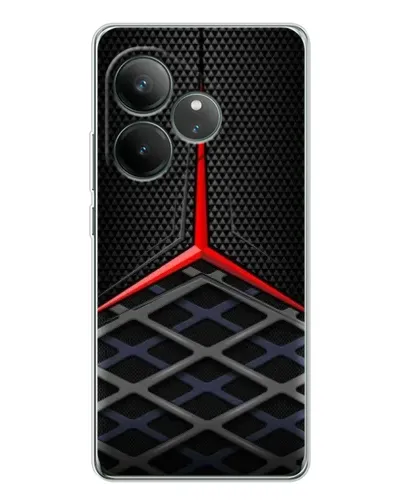 Чехол для Realme GT Neo 7 с картинкой «Mercedes Carbon Grid»
