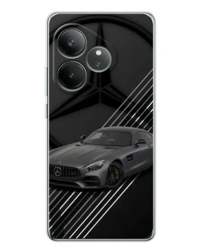 Чехол для Realme GT Neo 7 с картинкой «Mercedes AMG — графика»