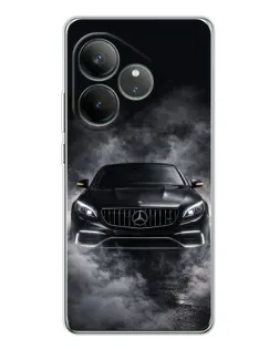 Чехол для Realme GT Neo 7 с картинкой «Mercedes в дыму» Чехол для Realme GT Neo 7 с картинкой «Mercedes в дыму»