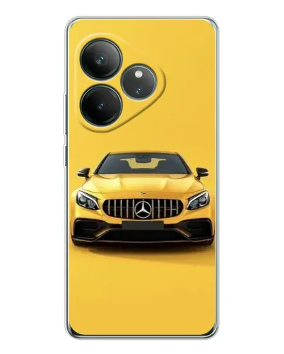 Чехол для Realme GT Neo 7 с картинкой «Желтый Mercedes GT»