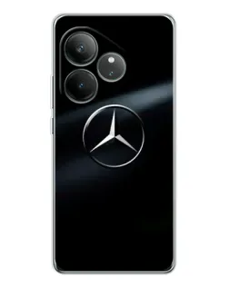 Чехол для Realme GT Neo 7 с картинкой «Mercedes на металле» Чехол для Realme GT Neo 7 с картинкой «Mercedes на металле»