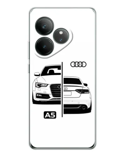 Чехол для Realme GT Neo 7 с картинкой «Audi — контрастный дизайн» Чехол для Realme GT Neo 7 с картинкой «Audi — контрастный дизайн»