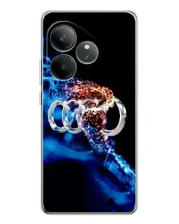 Чехол для Realme GT Neo 7 с картинкой «Энергия лого Audi»