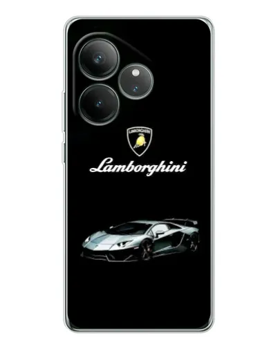 Чехол для Realme GT Neo 7 с картинкой «Логотип Lamborghini классика»