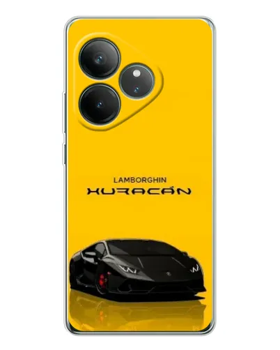 Чехол для Realme GT Neo 7 с картинкой «Lamborghini Huracan черный»