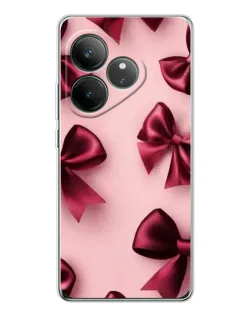 Чехол для Realme GT Neo 7 с картинкой «Бордовый атлас»