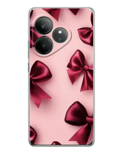 Чехол для Realme GT Neo 7 с картинкой «Бордовый атлас»