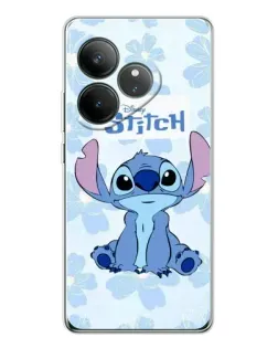 Чехол для Realme GT Neo 7 с картинкой «Stitch среди цветов» Чехол для Realme GT Neo 7 с картинкой «Stitch среди цветов»