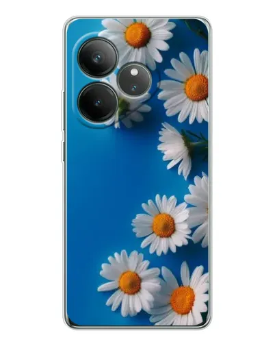Чехол для Realme GT Neo 7 с картинкой «Белоснежные маргаритки»