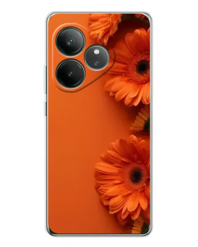 Чехол для Realme GT Neo 7 с картинкой «Оранжевые герберы»