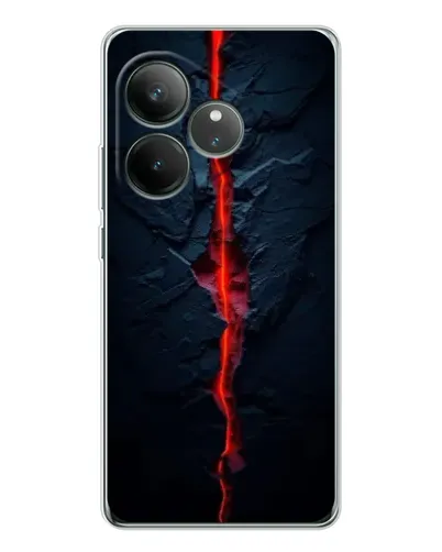 Чехол для Realme GT Neo 7 с картинкой «Kрасная лавовая трещина» Чехол для Realme GT Neo 7 с картинкой «Kрасная лавовая трещина»