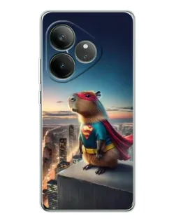 Чехол для Realme GT Neo 7 с картинкой «Капи-мен супергерой» Чехол для Realme GT Neo 7 с картинкой «Капи-мен супергерой»