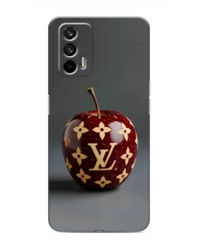 Чехол для Realme GT с картинкой «Красное яблоко LV»