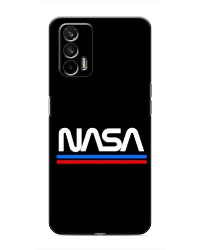 Чехол для Realme GT с картинкой «NASA — классика Red Blue»
