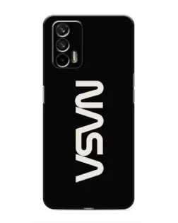 Чехол для Realme GT с картинкой «NASA — вертикальный логотип»