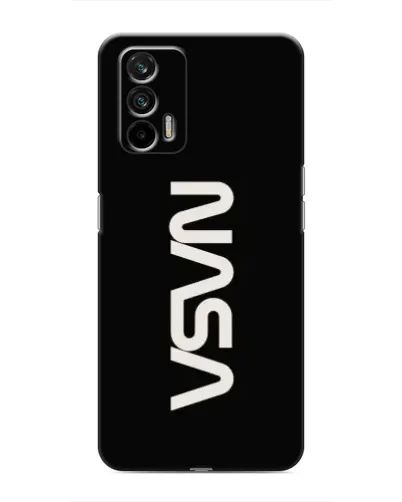 Чехол для Realme GT с картинкой «NASA — вертикальный логотип»