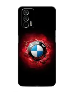 Чехол для Realme GT с картинкой «Логотип BMW — вспышка»