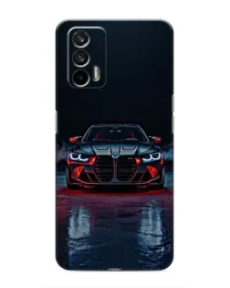 Чехол для Realme GT с картинкой «BMW на мокрой дороге»