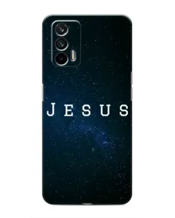 Чехол для Realme GT с картинкой «Звездное небо Jesus»