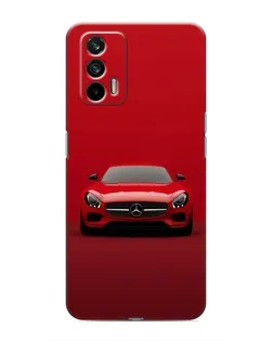 Чехол для Realme GT с картинкой «Красный Mercedes AMG»