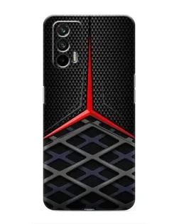 Чехол для Realme GT с картинкой «Mercedes Carbon Grid»