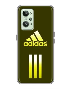 Чехол для Realme GT2 с картинкой «Оливковый градиент Adidas»