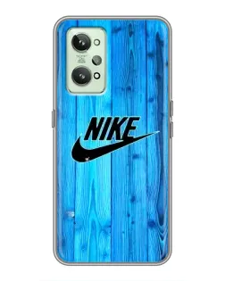 Чехол для Realme GT2 с картинкой «Голубое дерево Nike»