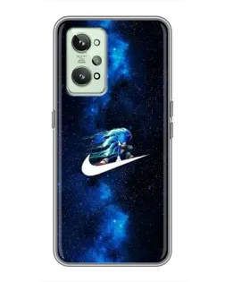 Чехол для Realme GT2 с картинкой «Звездный путь Nike»