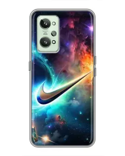 Чехол для Realme GT2 с картинкой «Космический Nike Swoosh»