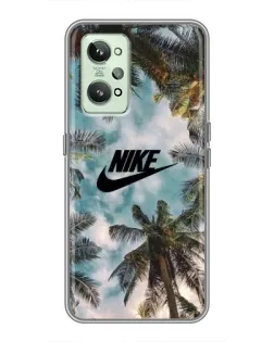 Чехол для Realme GT2 с картинкой «Тропический принт Nike» Чехол для Realme GT2 с картинкой «Тропический принт Nike»