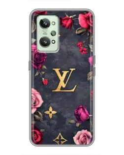 Чехол для Realme GT2 с картинкой «Цветочный Louis Vuitton»