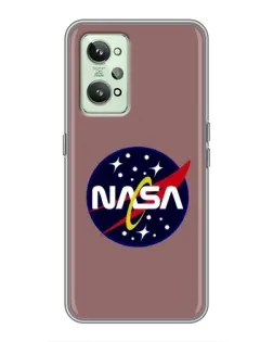 Чехол для Realme GT2 с картинкой «NASA — ретро космос»